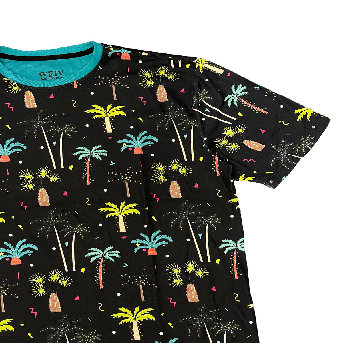 Neon Palm Print All Over Tee