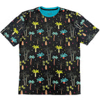 Neon Palm Print All Over Tee