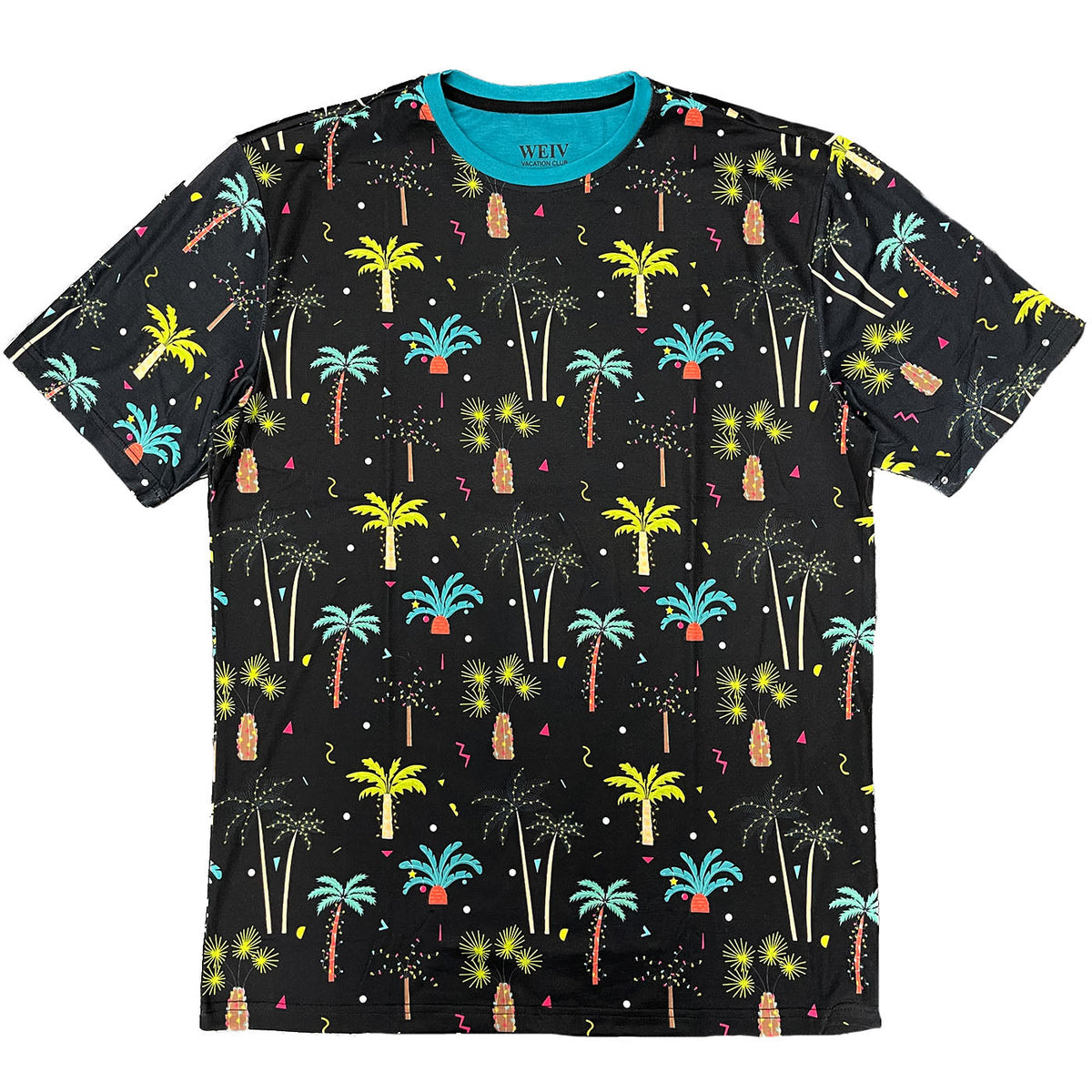 Neon Palm Print All Over Tee
