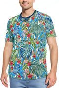 Lagoon All Over Print Tee | Round Neck Stretch Tee