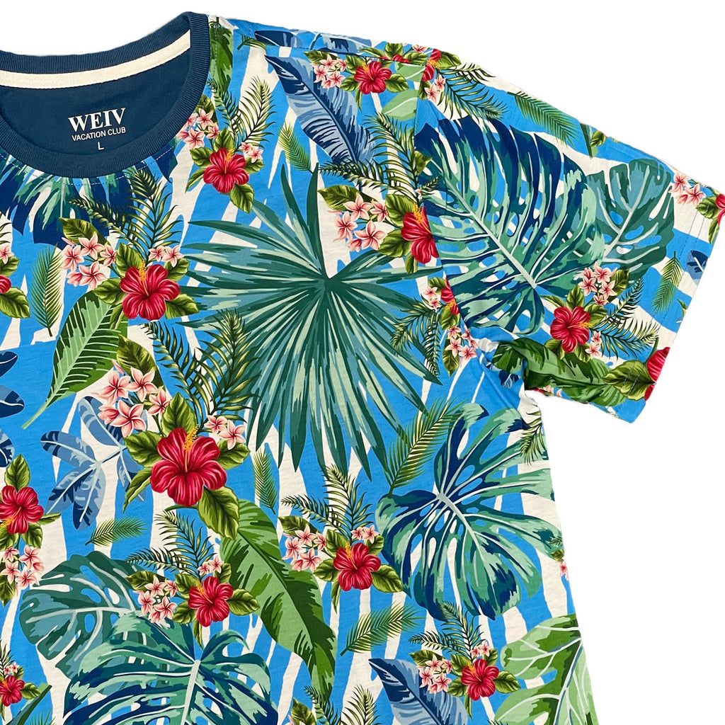Lagoon All Over Print Tee | Round Neck Stretch Tee