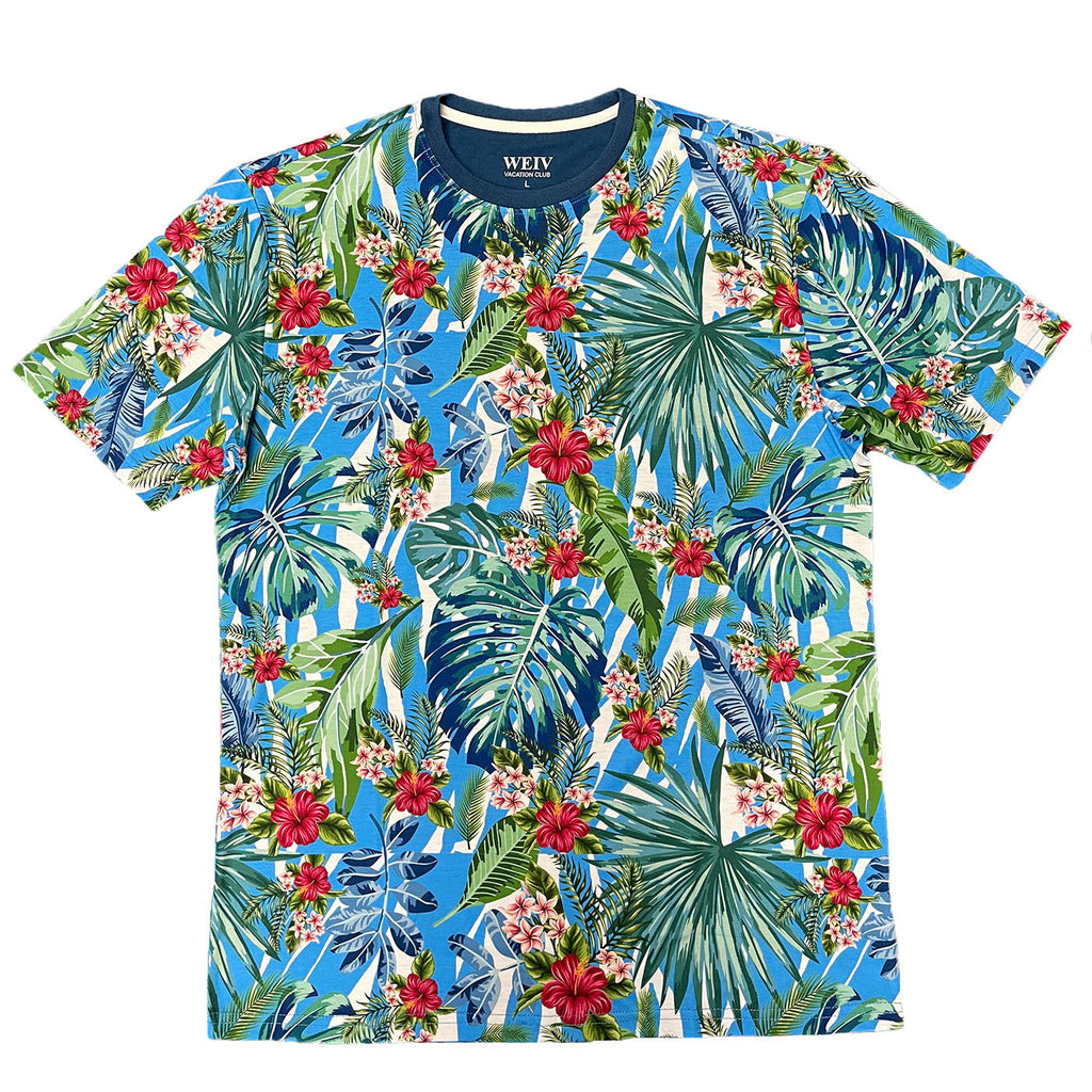 Lagoon All Over Print Tee | Round Neck Stretch Tee