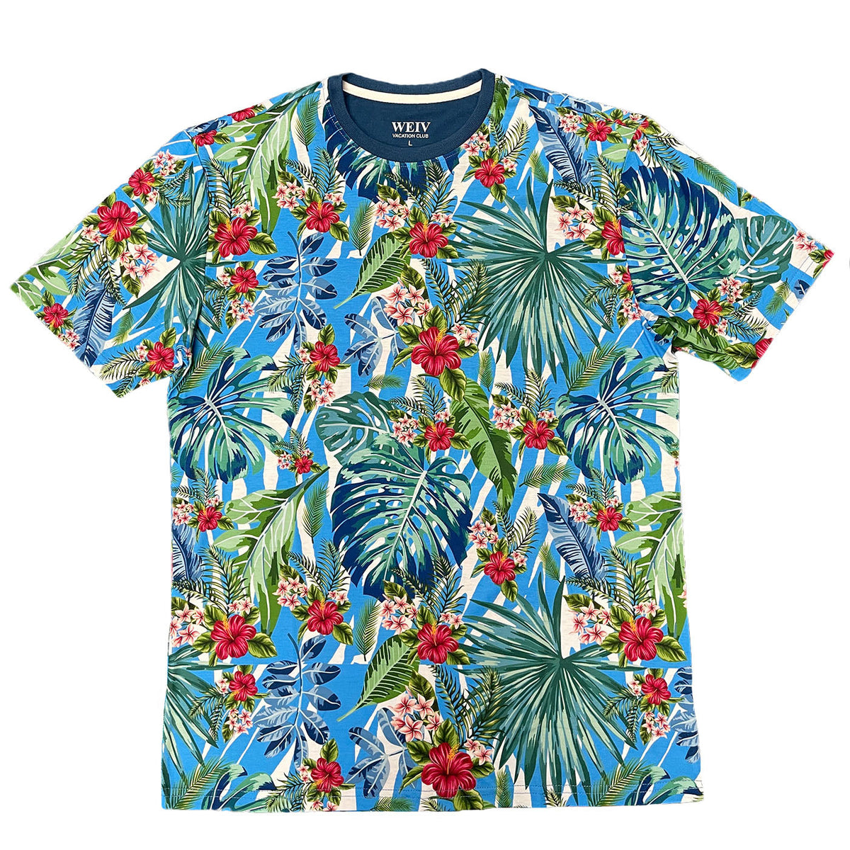 Lagoon All Over Print Tee | Round Neck Stretch Tee