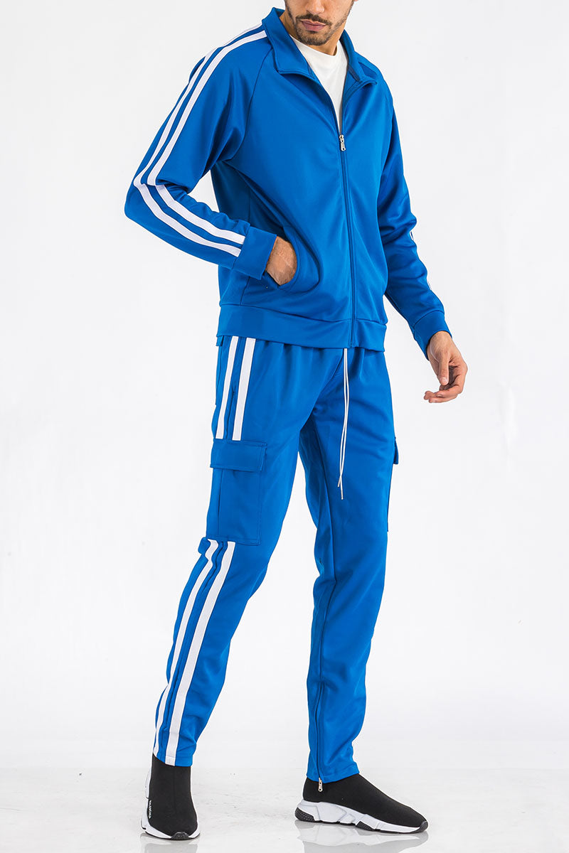 Two Stripe Cargo Pant & Jacket Set