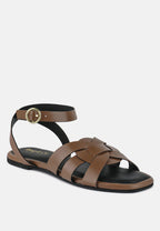 Ashton Flat Ankle Strap Sandals