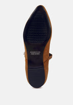Assisi Fine Suede Maryjane Ballet Flats