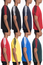 Two Stripe Tee – Relaxed Round Neck Vacation Tee