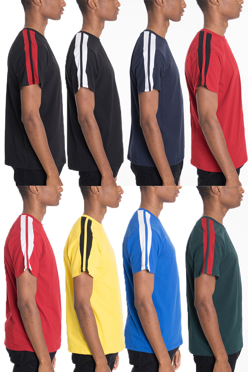 Two Stripe Tee – Relaxed Round Neck Vacation Tee