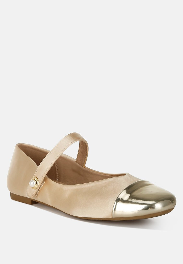 Albi Mary Jane en satin à bout verni