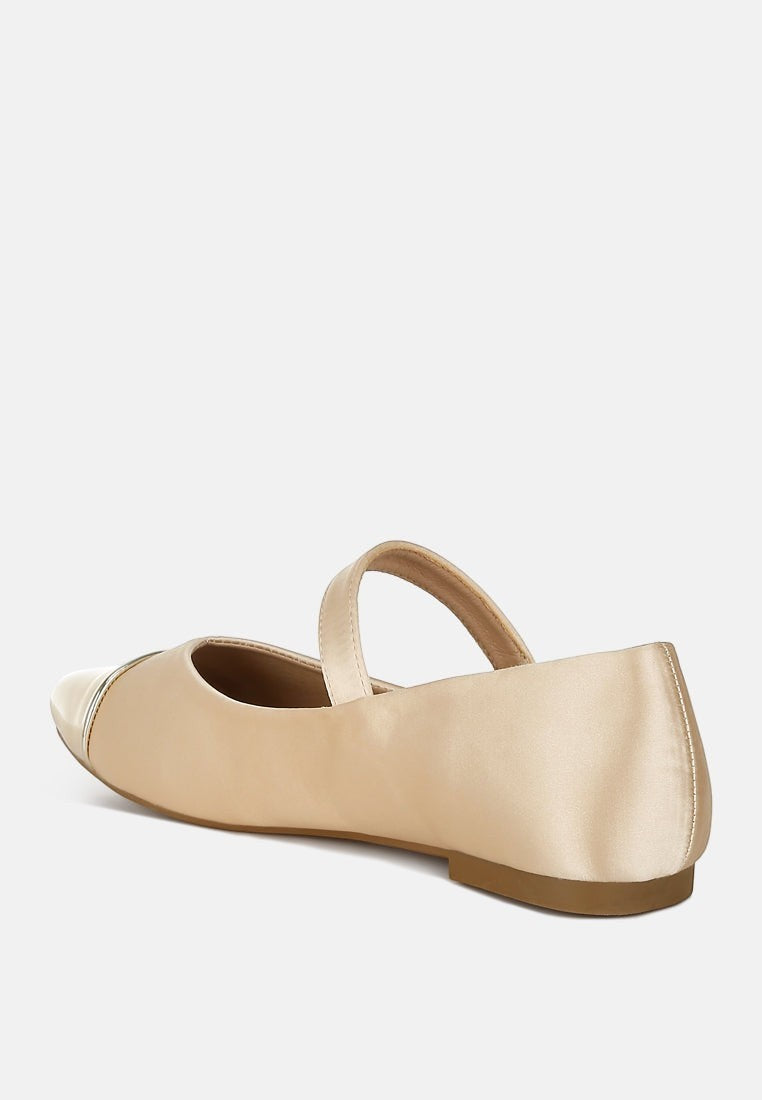 Albi Mary Jane en satin à bout verni