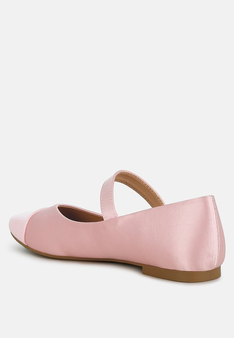 Albi Mary Jane en satin à bout verni