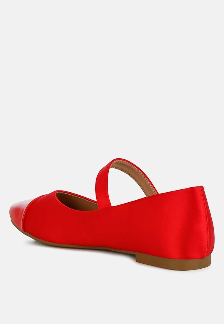 Albi Mary Jane en satin à bout verni