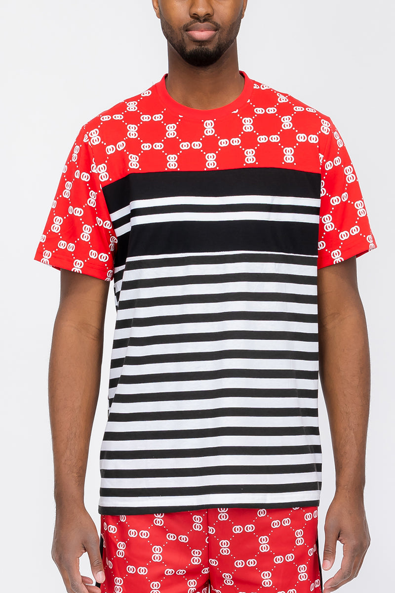Linked Graphic Tee – Cotton Blend T-Shirt