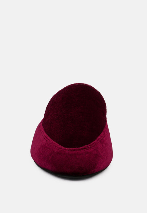 Batiste Velvet Handcrafted Mules