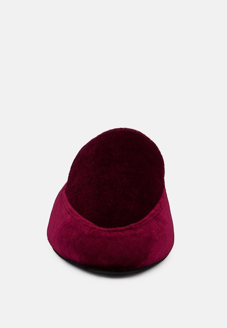 Batiste Velvet Handcrafted Mules