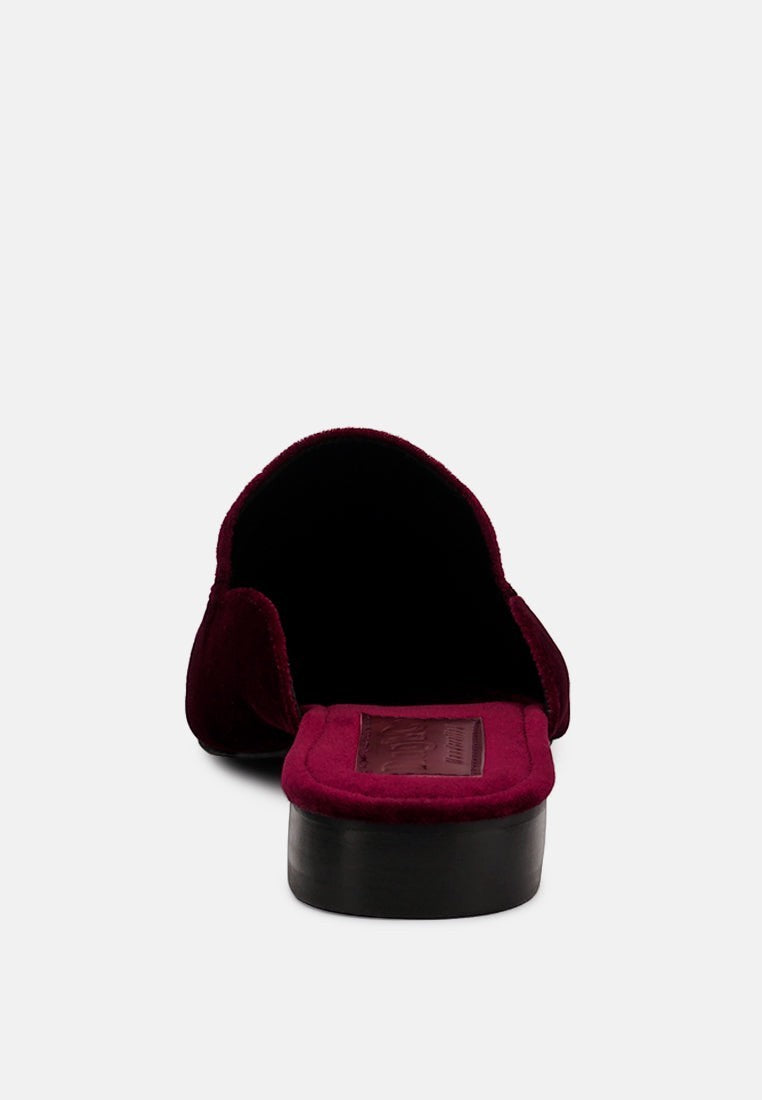 Batiste Velvet Handcrafted Mules