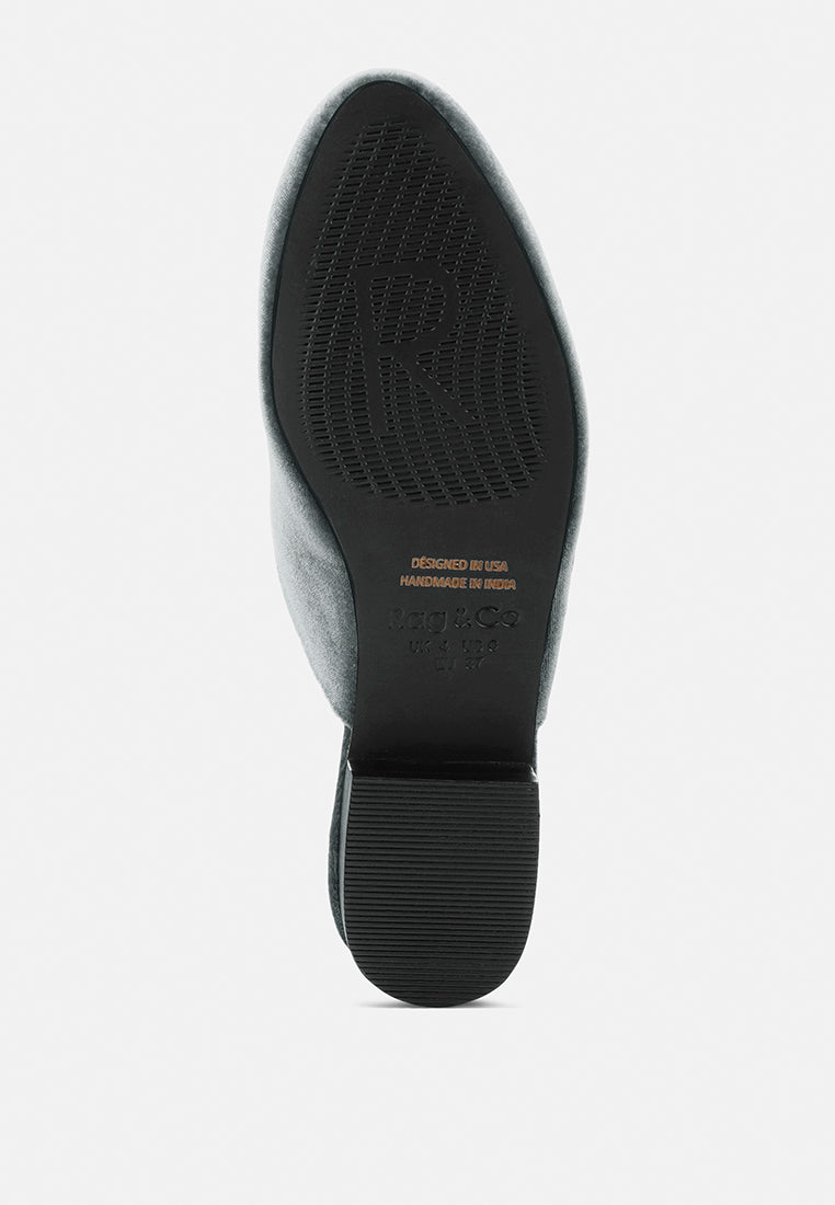 Batiste Velvet Handcrafted Mules
