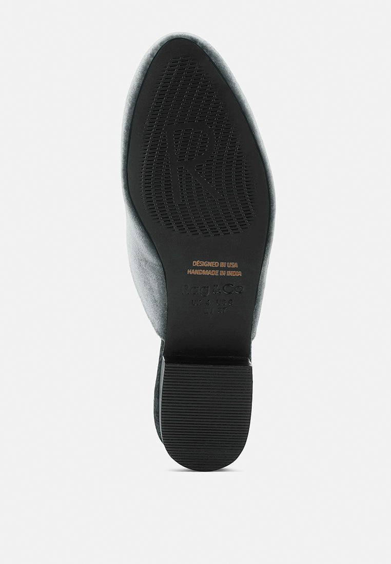 Batiste Velvet Handcrafted Mules