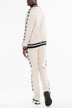 Diamond Tape Track Set – Slim Fit Jogger & Jacket Set