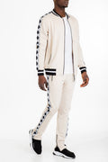 Diamond Tape Track Set – Slim Fit Jogger & Jacket Set