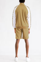 Snake Side Detail Track Jacket Short Set