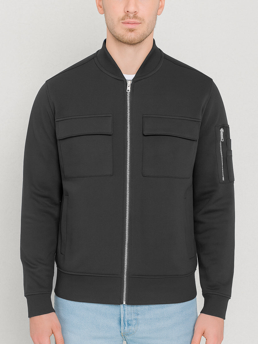 Ridgeline Multi-Pocket Cotton Bomber Jacket