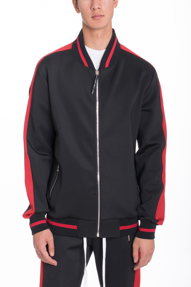 Rally Track Jacket – Heavyweight Full-Zip with Side Stripe