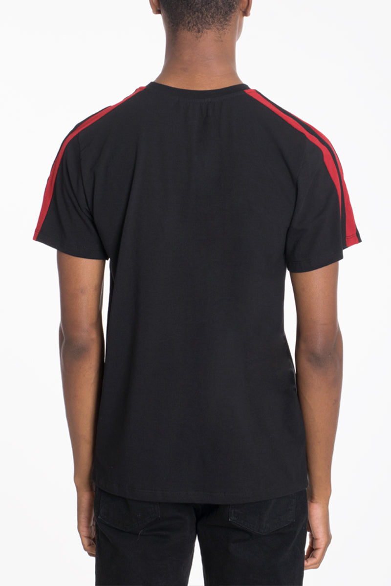 Two Stripe Tee – Relaxed Round Neck Vacation Tee