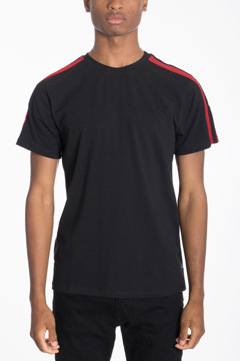 Two Stripe Tee – Relaxed Round Neck Vacation Tee
