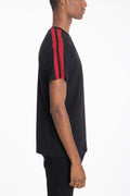 Two Stripe Tee – Relaxed Round Neck Vacation Tee