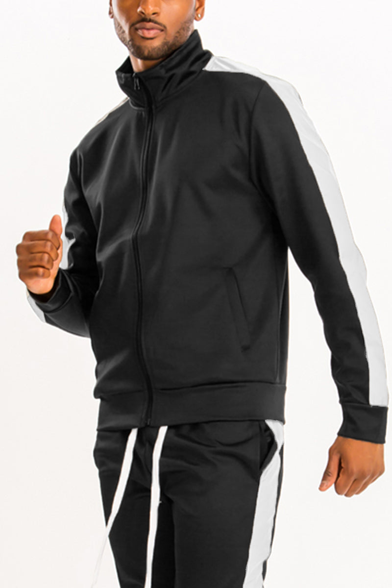 Men's Single Stripe Full-Zip Track Jacket