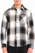 Wool Blend Flannel Shacket – Shirt Jacket