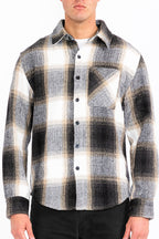 Wool Blend Flannel Shacket – Shirt Jacket