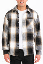 Wool Blend Flannel Shacket – Shirt Jacket