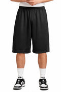 Solid Mesh Shorts – Loose Fit with Elastic Waist