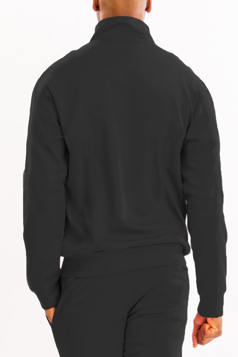 Essential Solid Track Jacket – Full Zip