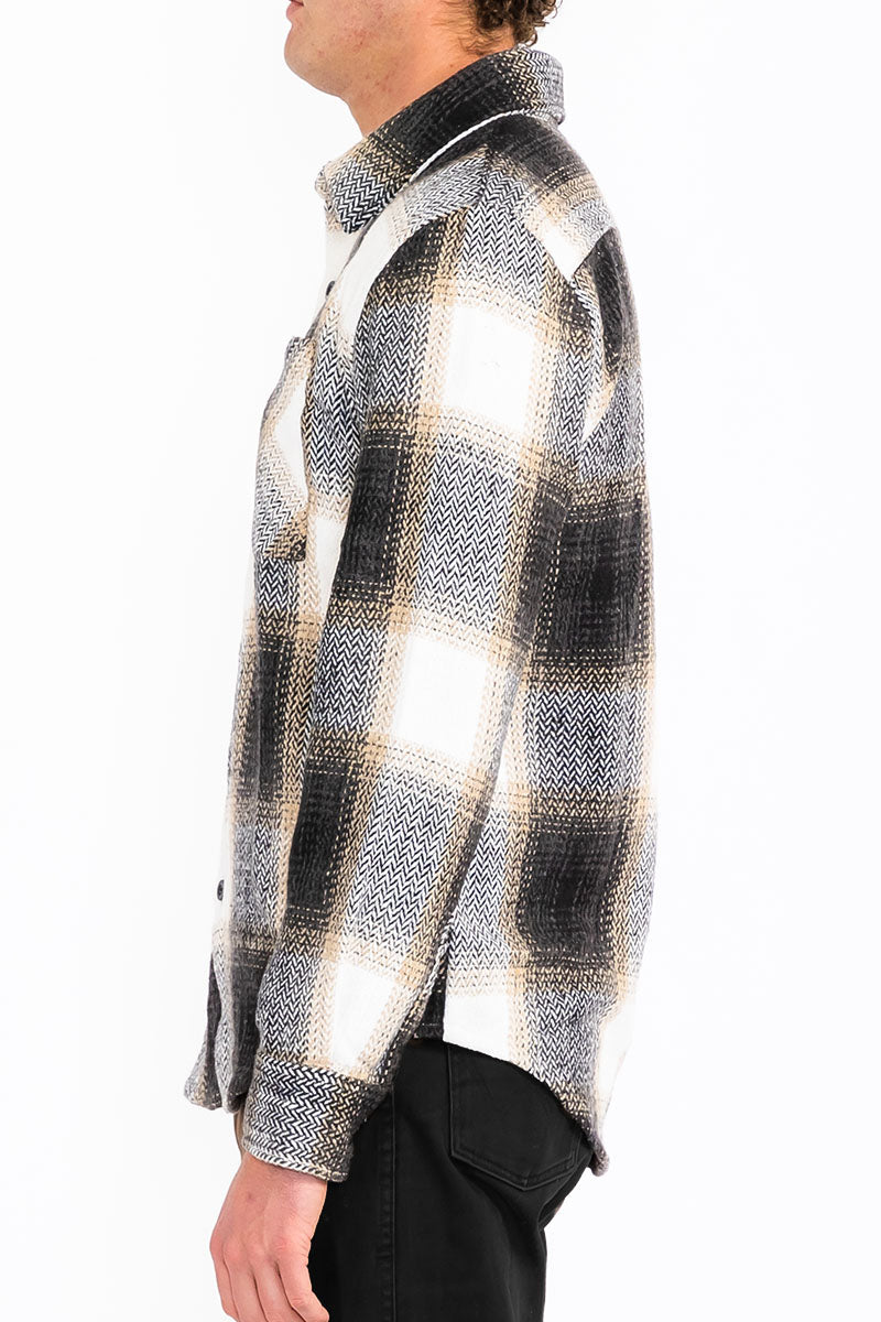 Wool Blend Flannel Shacket – Shirt Jacket