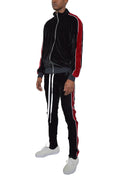 Velour Track Set – Slim Fit with Ankle Zipper