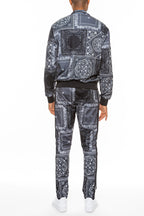 Paisley All Over Print Track Set – Full Zip Jacket & Bottoms