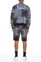 Paisley All Over Print Crew Track Set