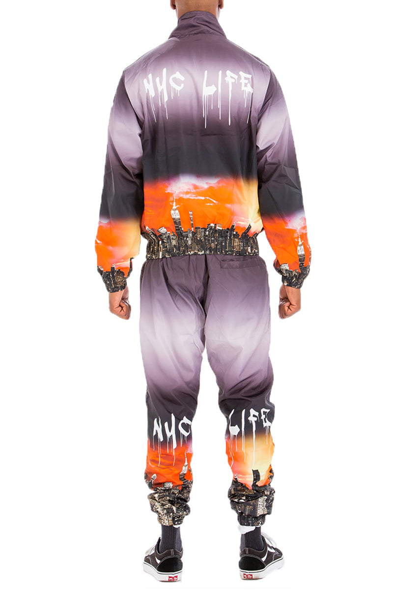 NYC Life Windbreak Track Suit – Full Zip Jacket & Jogger