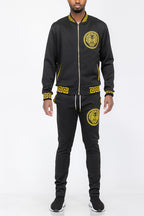 Lion Head Track Set – Full Zip Jacket & Elastic Waist Pants