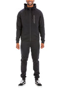 Solid Tech Sweat Set with Hoodie & Joggers