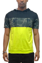 Camo Hooded Tee with Drawstring – Regular Fit