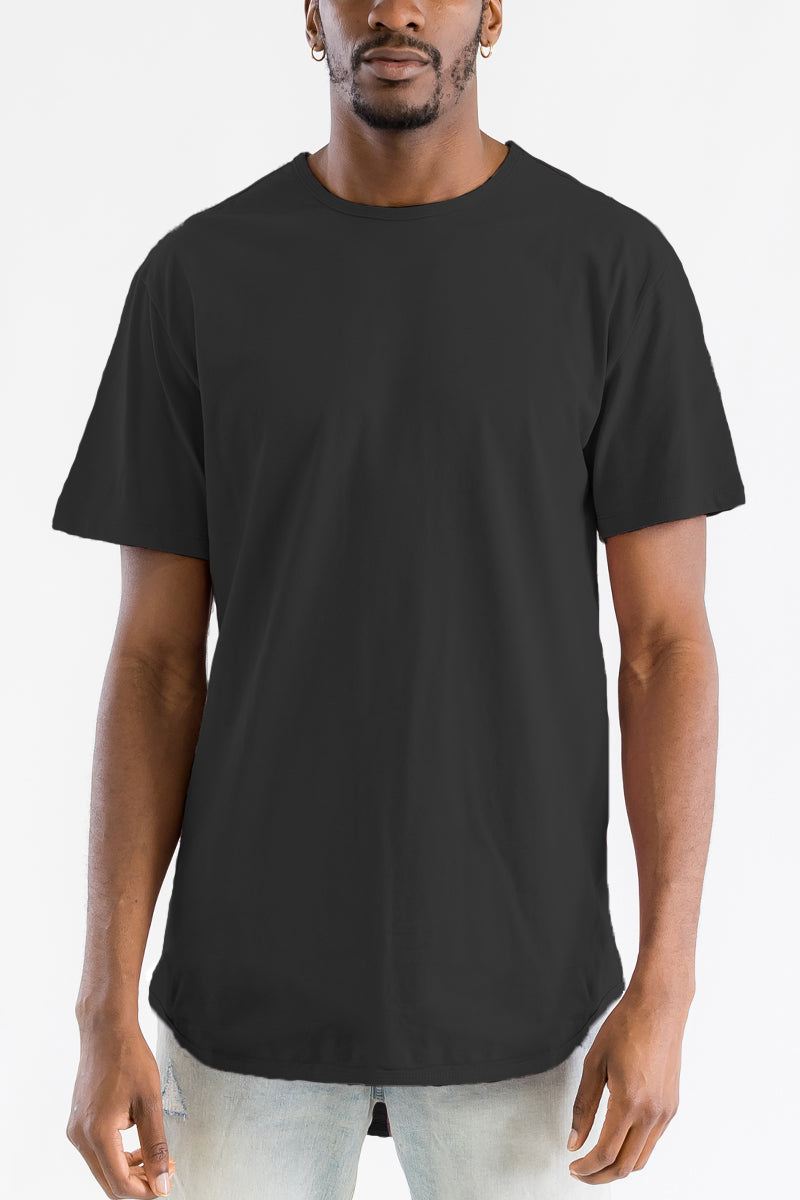 Classic Scallop Tee – Men's 100% Cotton