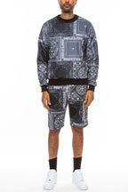 Paisley All Over Print Crew Track Set