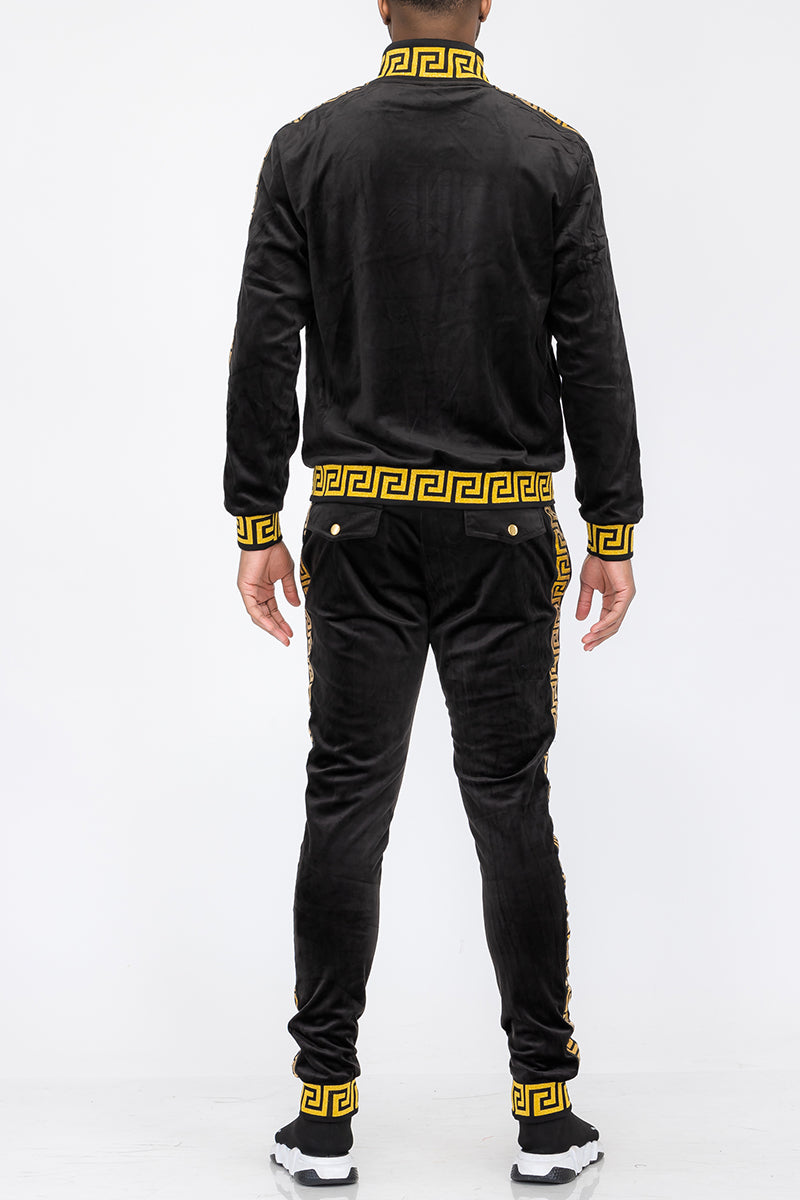 Status Velour Track Set – Full Zip Jacket & Pants