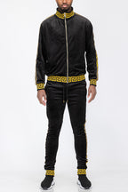Status Velour Track Set – Full Zip Jacket & Pants