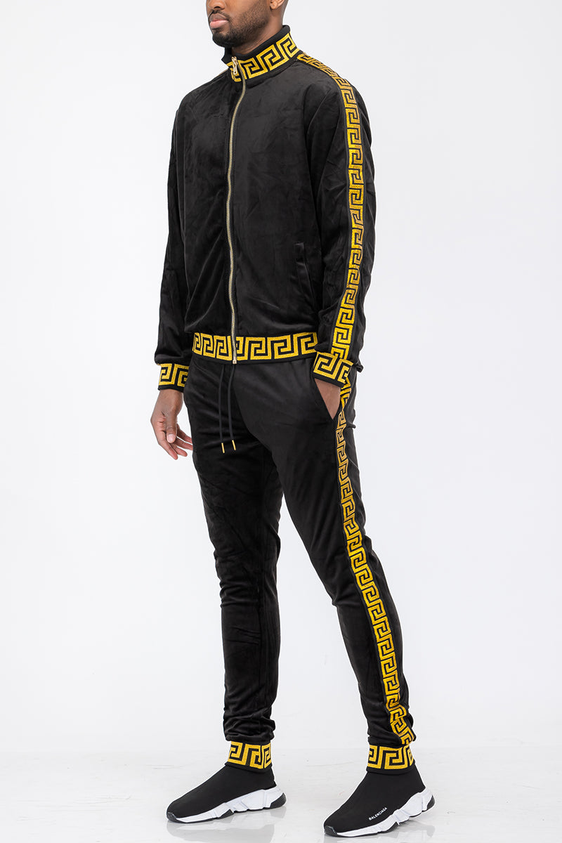 Status Velour Track Set – Full Zip Jacket & Pants