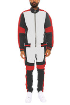 Color Block Moto Track Set | Full-Zip Jacket & Track Pants